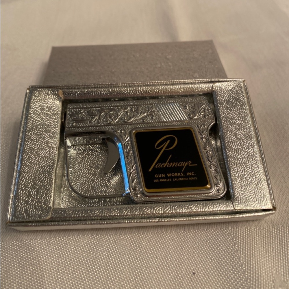 Exceptionally Rare Vintage Pistol Measuring Tape by Pachmayr Gun Works